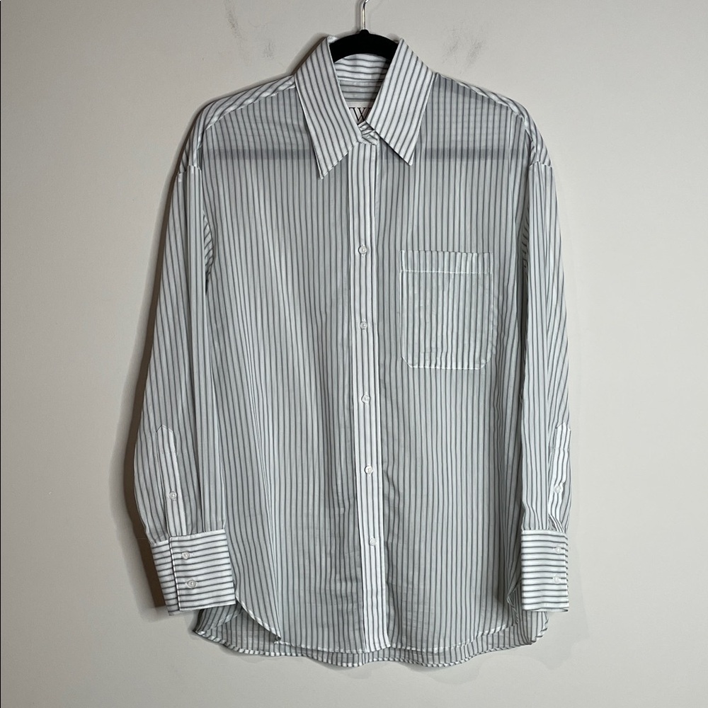 TWP | Women’s Striped Button Down Shirt Size P XXS